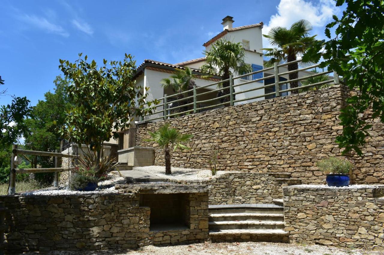 Les Palmiers Des Causses Villa Saint-Rome-de-Tarn Dış mekan fotoğraf